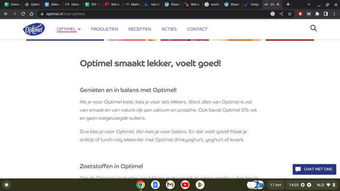 optimel voorbeeld